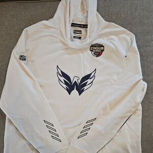 NHL White Washington Capitals Stadium Series Pullover Hoodie